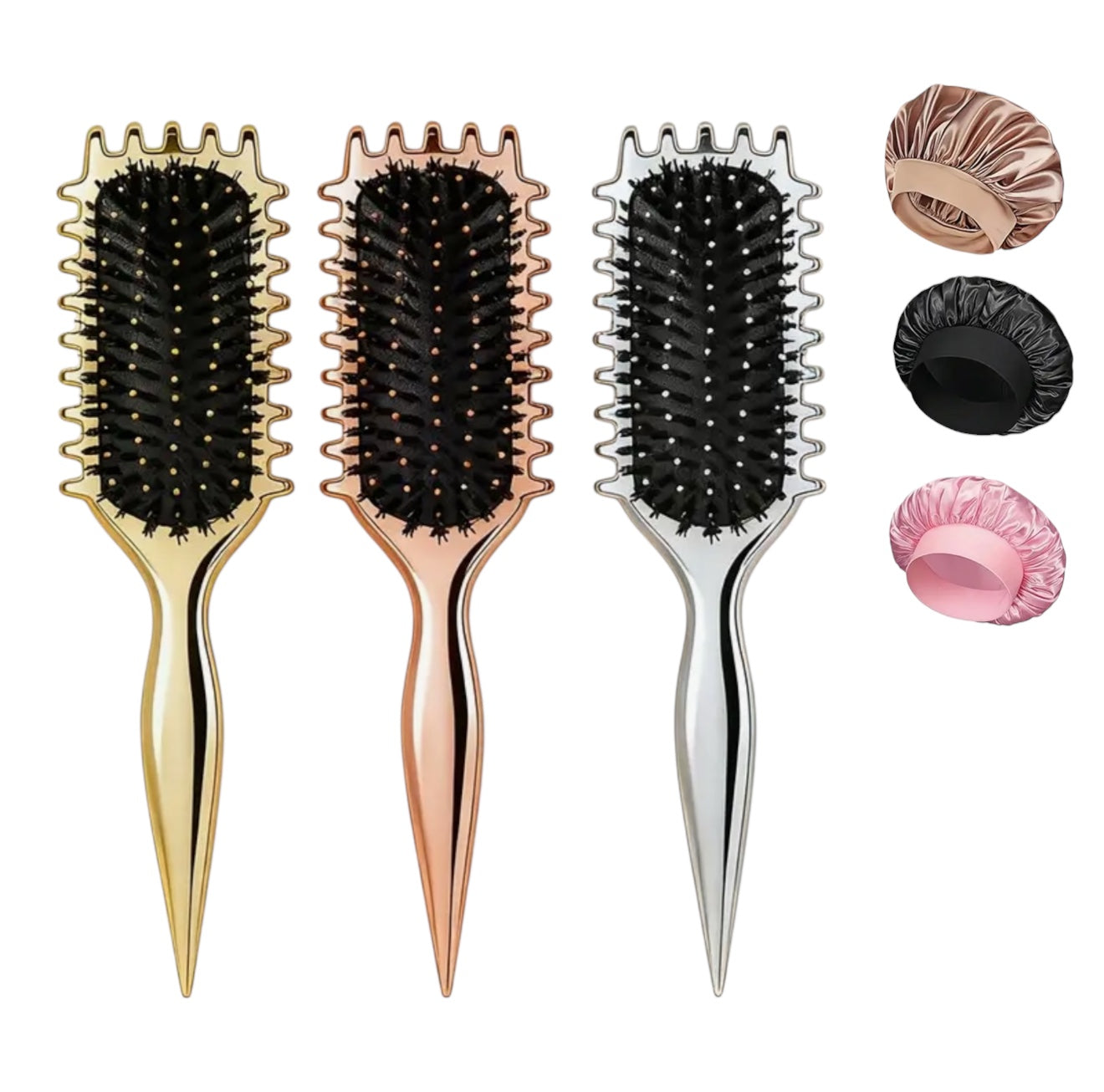 Curly Hair Brush Samira Lockenbürste für perfekte Definition und glänzende Locken - maximale Lockendefinition, schonendes Entwirren, Frizz-Kontrolle und vielseitiges Styling-Tool